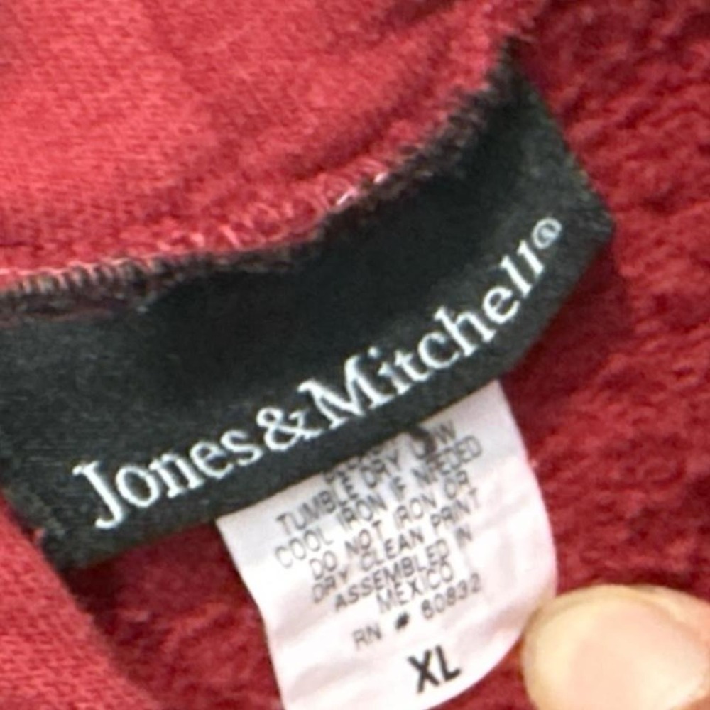 Jones & Mitchell Red Arkansas Hoodie Men's‎ XL red hoodie, Arkansas hoodie - Picture 4 of 6